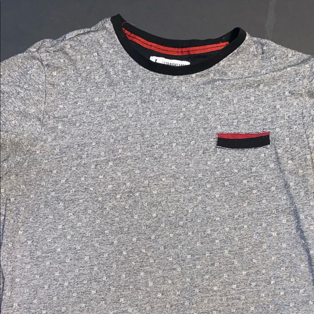 Straight Faded Short Sleeve T-Shirt.